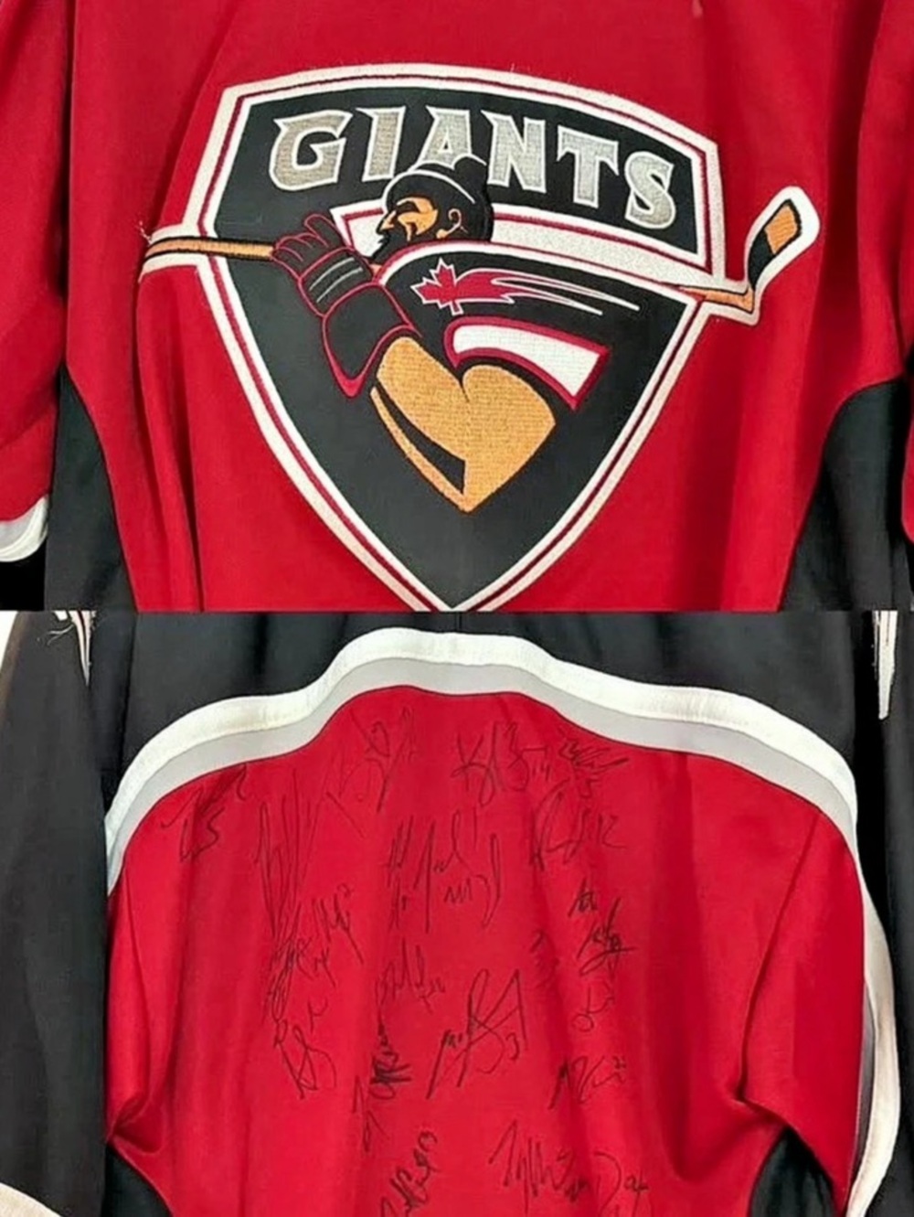 Vancouver Giants WHL autographed Jersey
